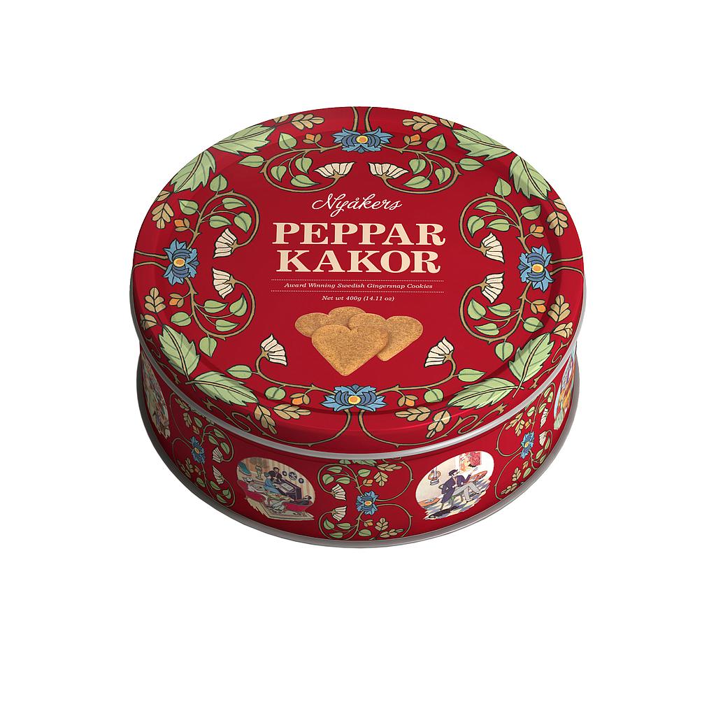 Boite métal petits coeurs biscuits épices 400g x 12