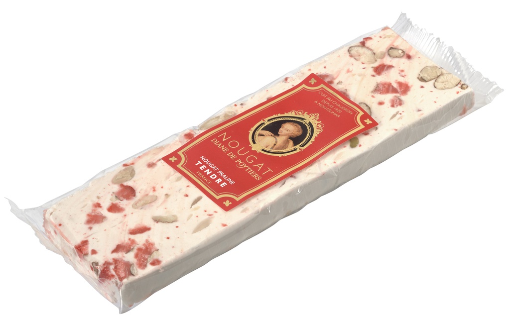 Barre nougat pralines rouges 100g x 30