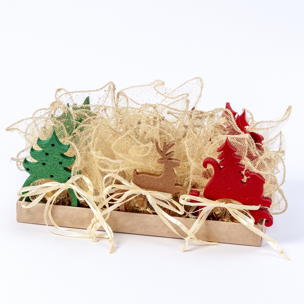 Rond de serviette assortis 3 crokichoc 11,7gx12