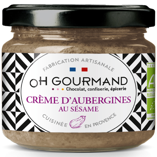 Crème d'aubergines au sésame BIO 100g X6