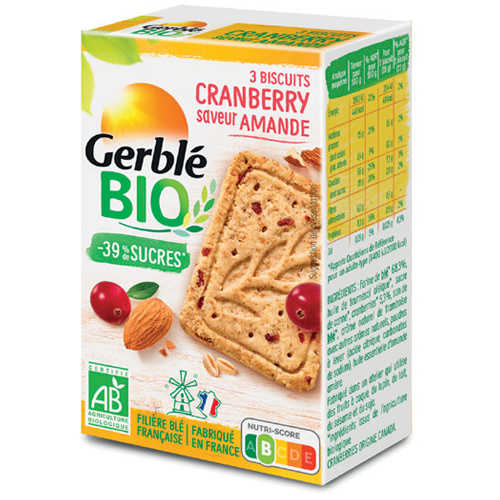 Sablé amande cranberry BIO 132g x12