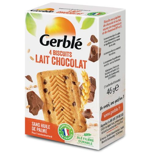 Biscuit pocket lait chocolat 46g x18