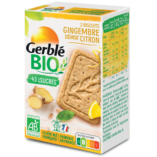 Sablé citron gingembre BIO 132g x12