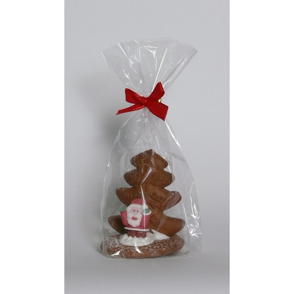 Sapin avec père Noël en pain d'épices 50g x 20