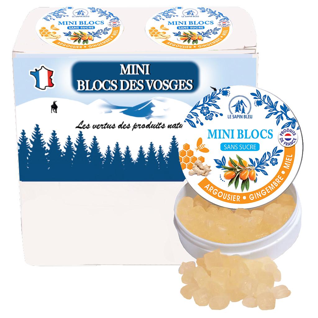 *Boite mini blocs des Voges Argousier Gingembre miel 35g x 12