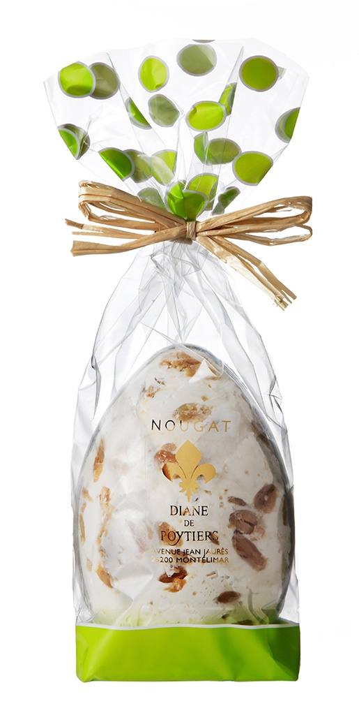 Oeuf Nougat sachet garni de papillotes 120gx6