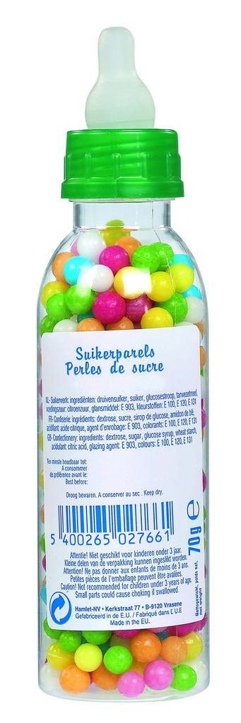 Biberons tétine souple perle de sucre 70g x 25