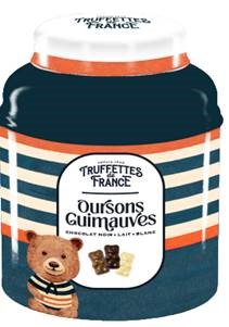 Bonbonnière mini oursons lait noir blanc env 250gx10