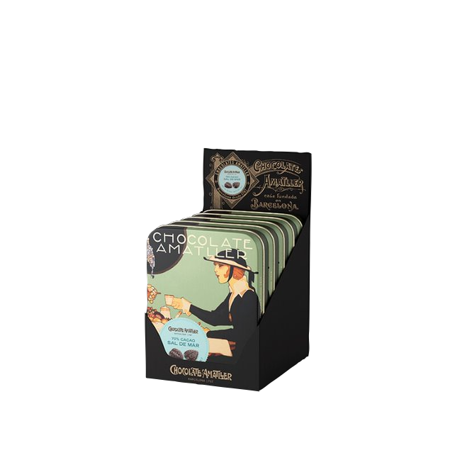 Boite métal feuille fleur de sel  60g x 5