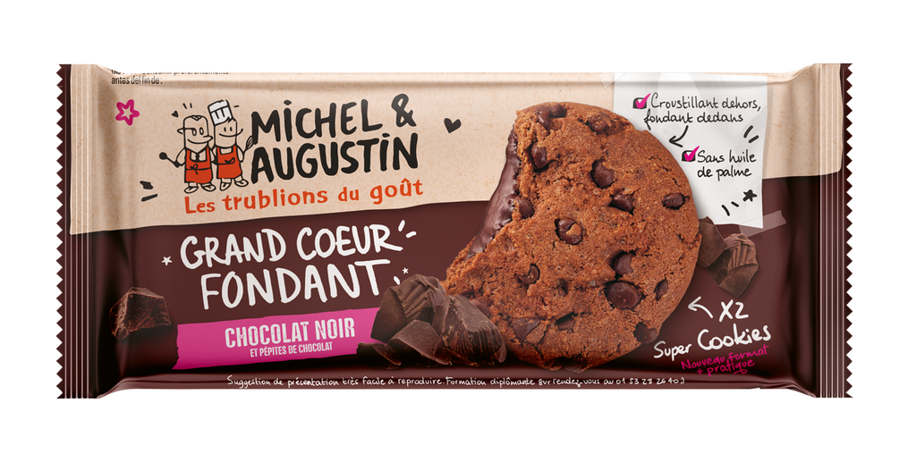 Cookie coeur fondant tout chocolat 37.5g x24