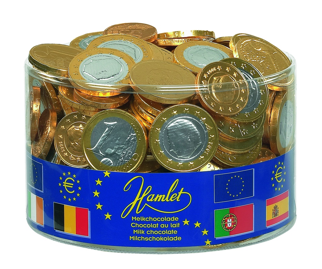 Tubo pièces de monnaie euros 1kg x 1