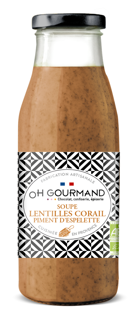 Soupe Lentille corail Piment d'Espelette Bio 500ml X6