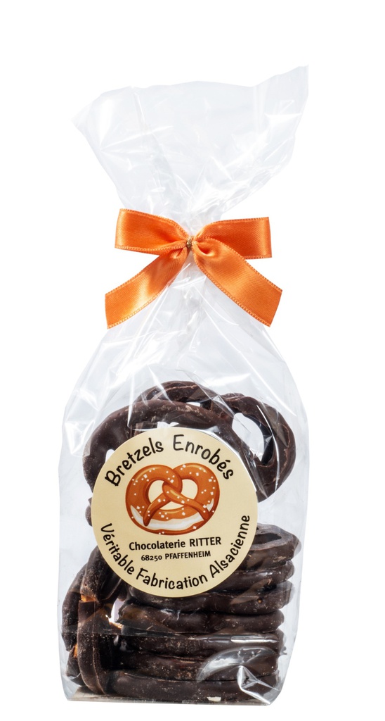 Sachet Bretzels salés choc noir 100g x 10