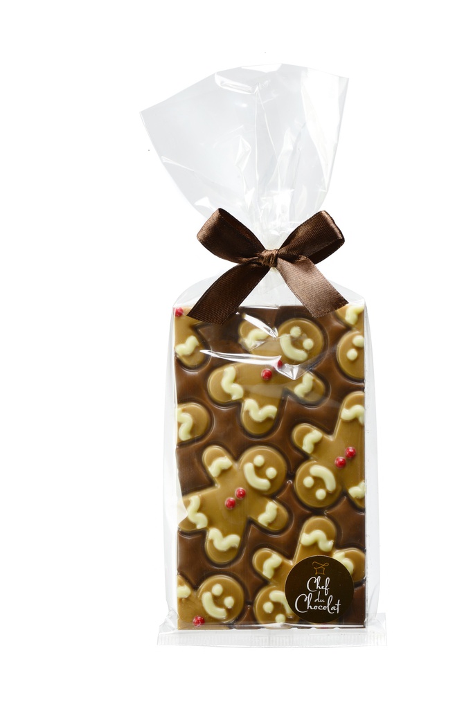 Tablette choc lait bonhomme pain d'épice 150gx8