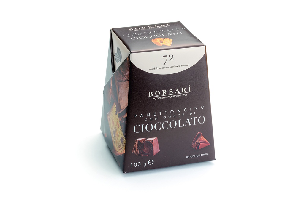 Petit panettone chocolat boite carton 100g x 24