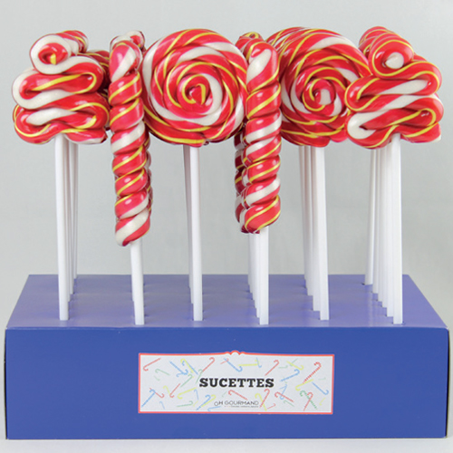 Display mixte Sucettes fraise  40g x 36