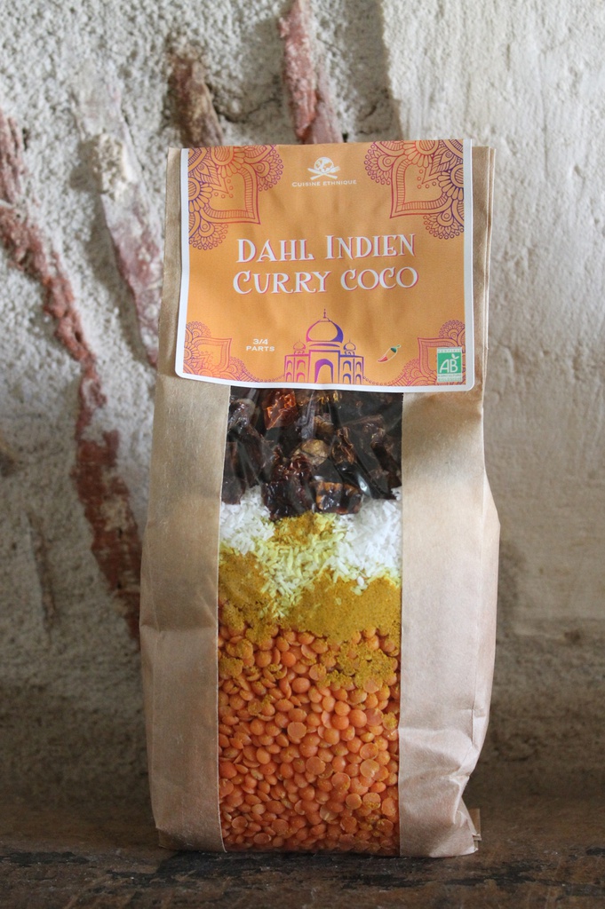 Dahl Indien curry coco bio 280g X10