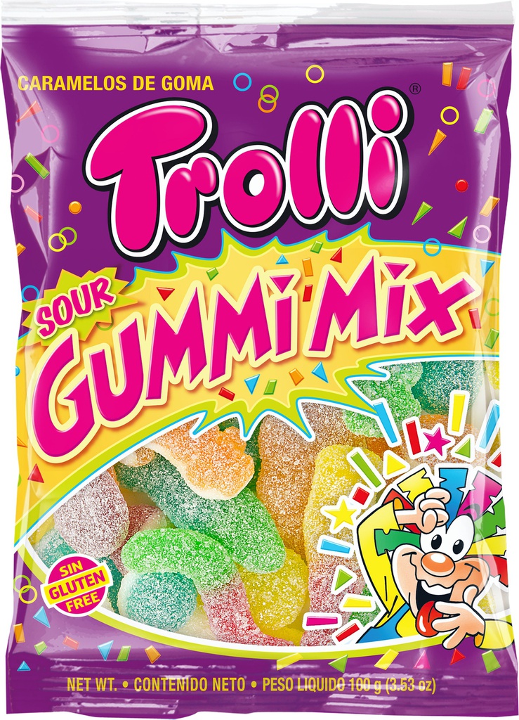 Funiverse Sour mix Trolli en sachet 100g x 12