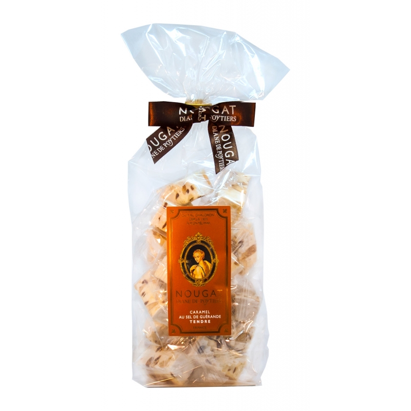 Sachet Nougat au Caramel sel de Guérande  150g x 18