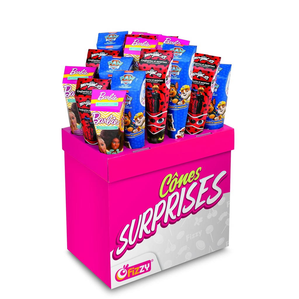 *Box Cônes surprises licences mixtes 900g x 30