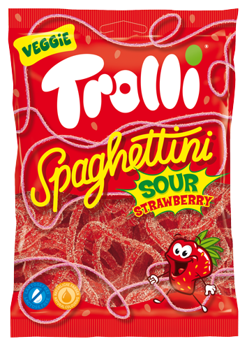 Spaghettini fraise acidulé sachet 100g x 30