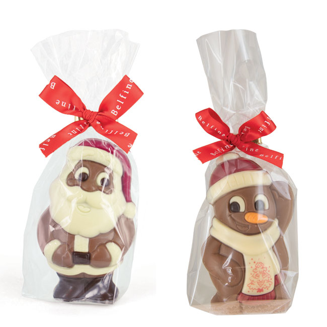 Moulage assorti père noël/bonhomme de neige 75gx12