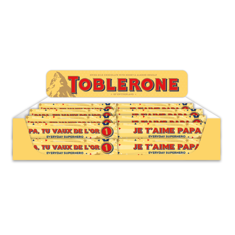 Présentoir Toblerone Fête des pères 100g x 40