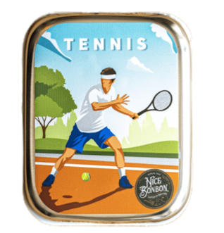 *Boite pastilles menthe fraiche Tennis 10g x 24