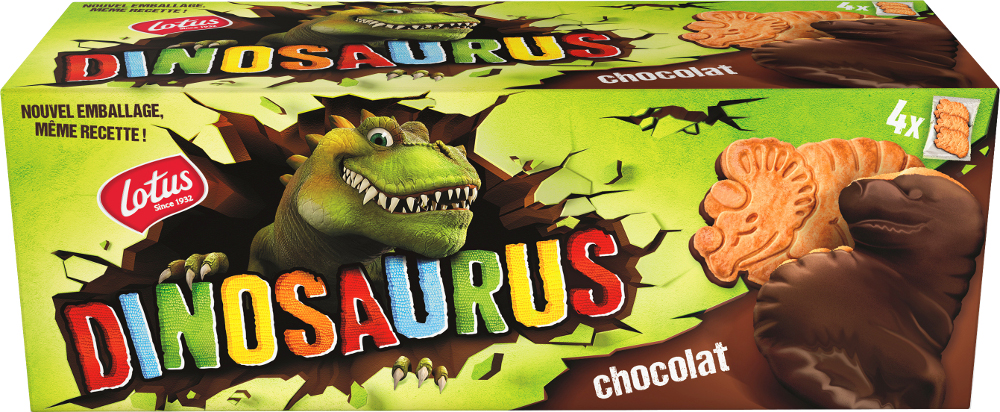 Biscuits DINOSAURUS original chocolat 225g X24