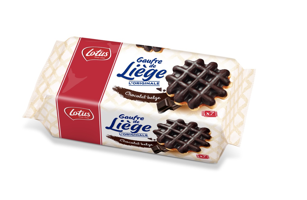 Paquet de 7 GAUFRES DE LIEGE chocolat 363g X12