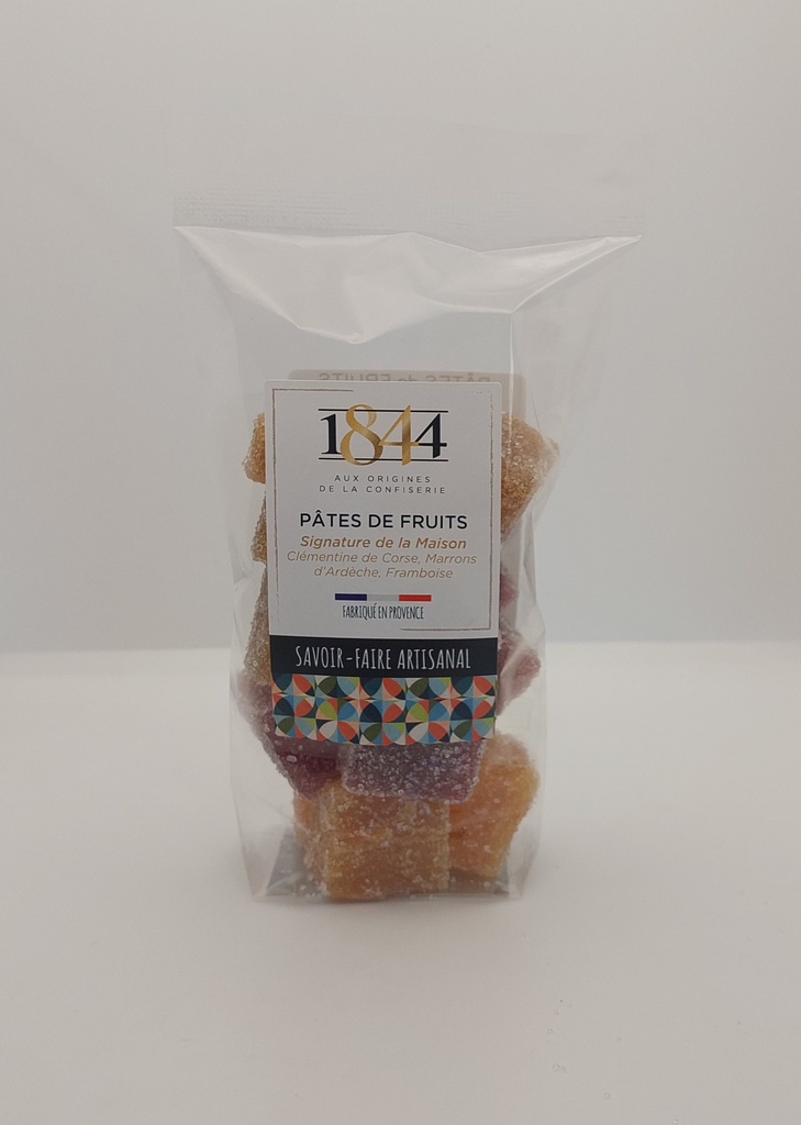 Sachet pâte de fruit assortis Noël 160gx8