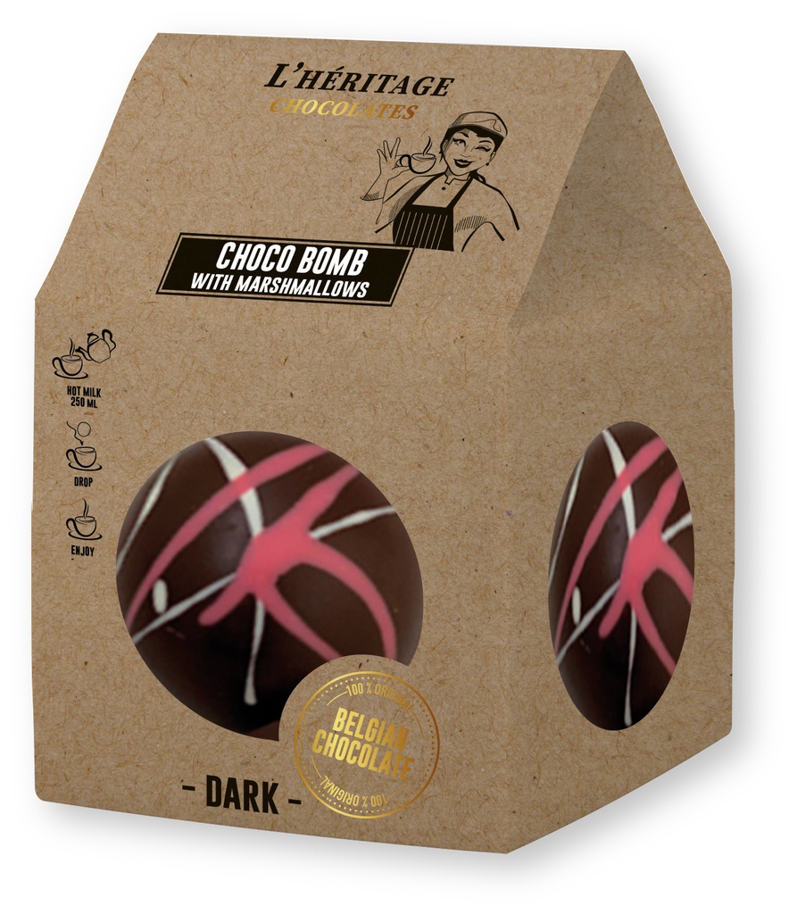 Cube Chocobomb choc noir 45g x 12