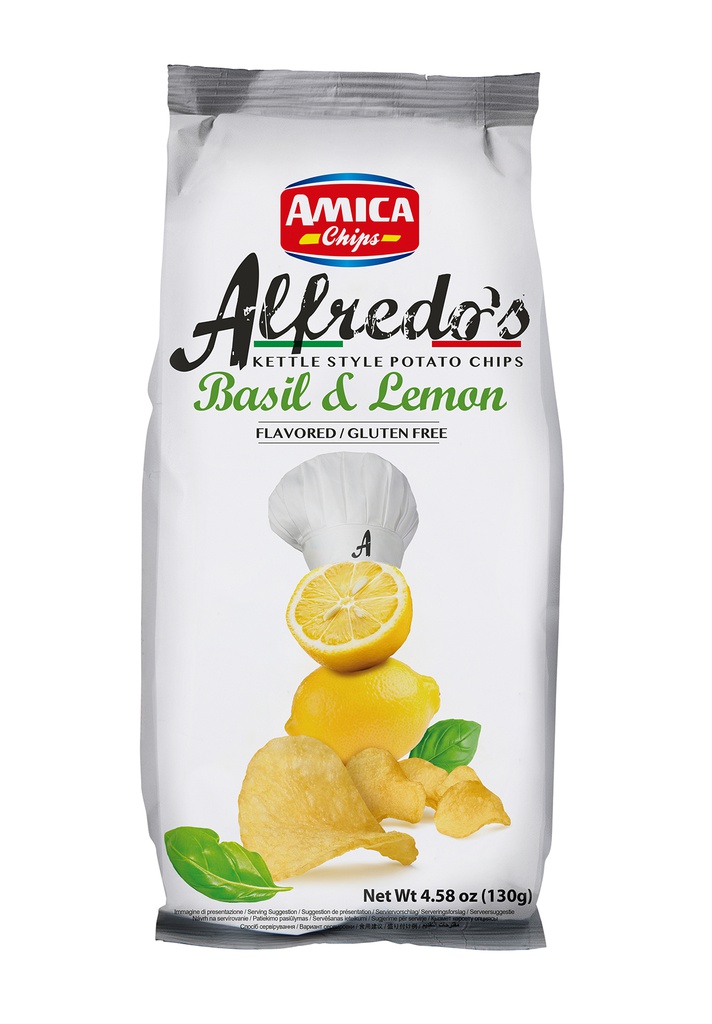 Chips citron et basilic Alfredo 130g X15