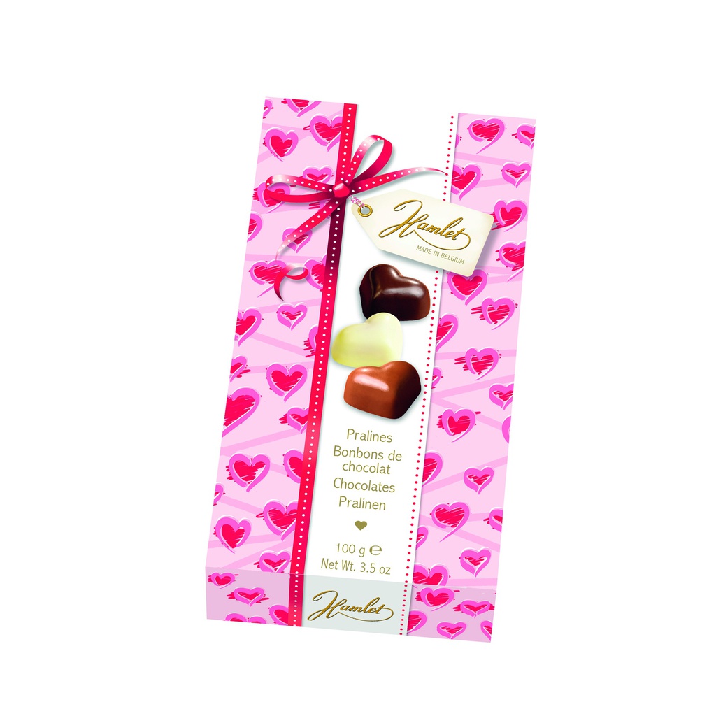 Etui coeur chocolat 100g x 20