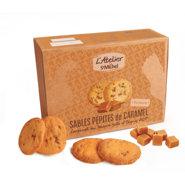 Sablé pépites caramel Atelier Saint Michel 275g X8