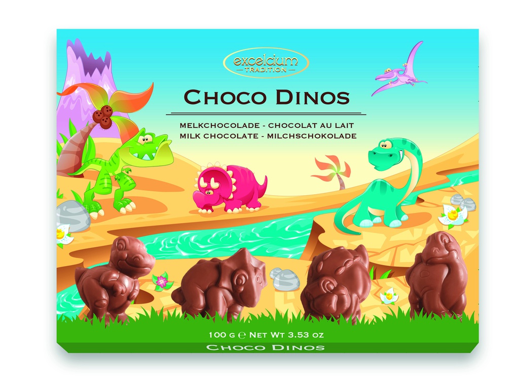 Boite choco Dinos 100g x 22