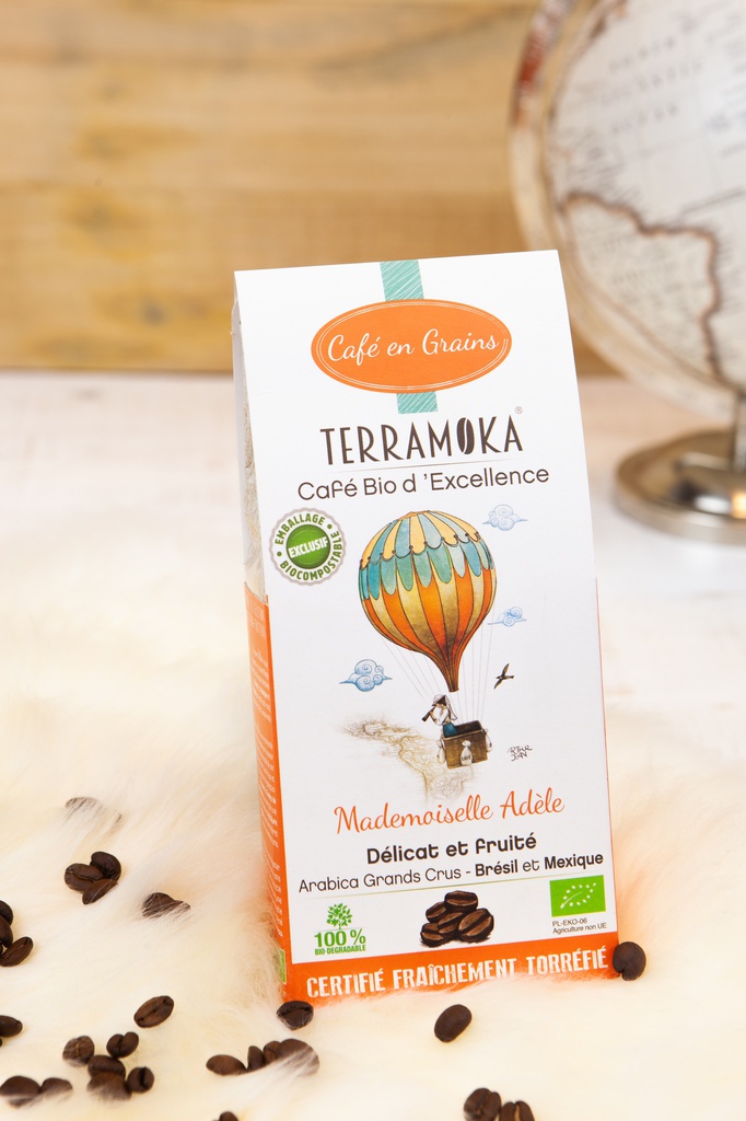 Café GRAIN 200g TERRAMOKA Bio ADELE X10