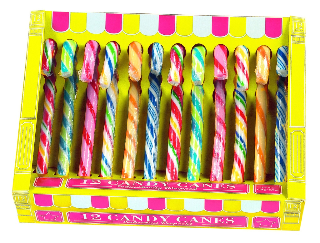 Mini candy cane fruits 12 x 14g  boite pres x 24