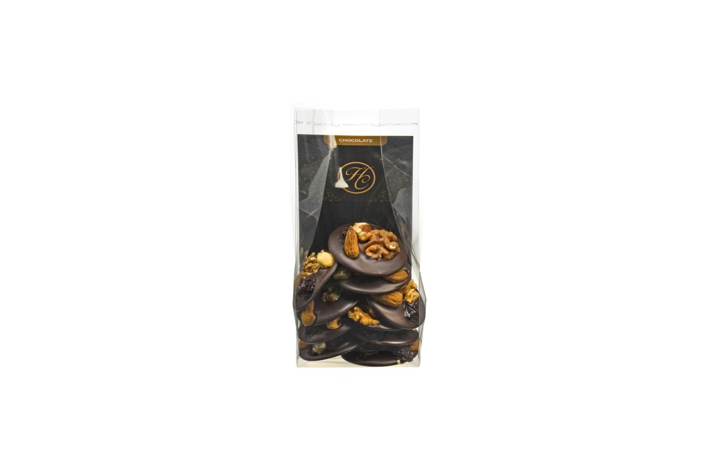 Sachets mendiants choc noir 140g x 12