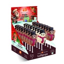 Sucette chocolat lait/blanc bonhomme de neige 25gx24