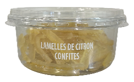 Lamelles de citron confits 100g X9