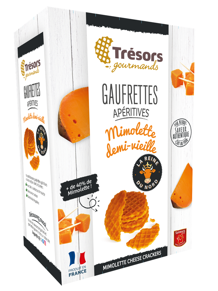 Gaufrettes apéritives Mimolette 60g X12