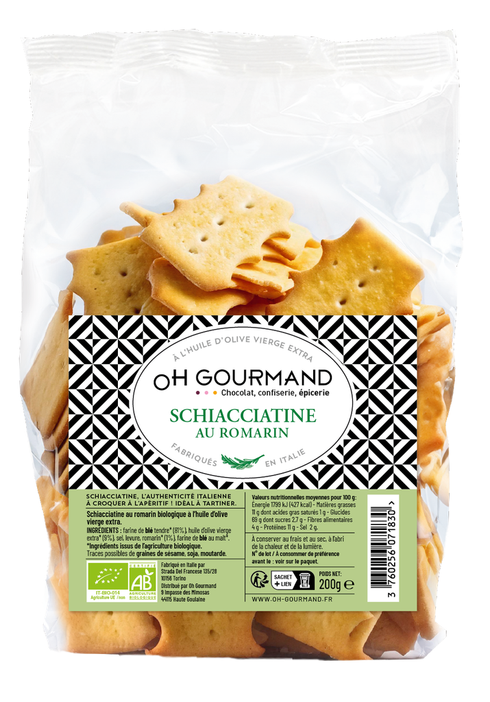 Schiacciatine (Crackers) romarin BIO 200g X10