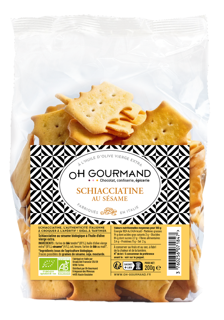 Schiacciatine (Crackers) sésames BIO 200g X10