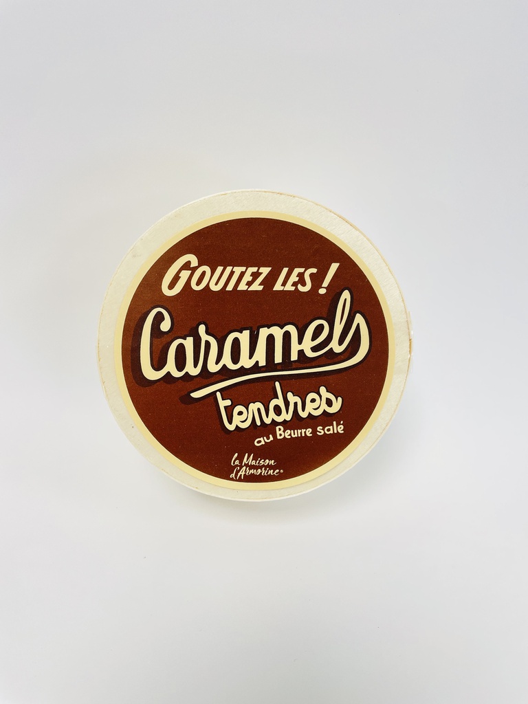 Mini boite bois caramel tendre 50g x 24