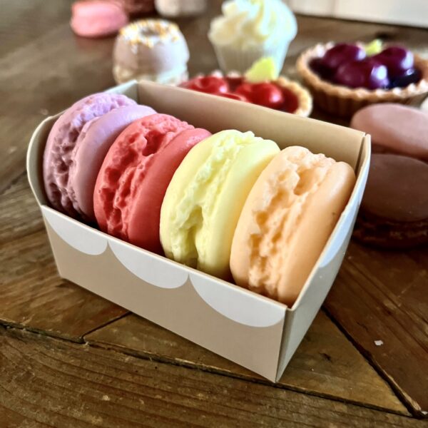 Coffret 4 savons macarons 125g x6