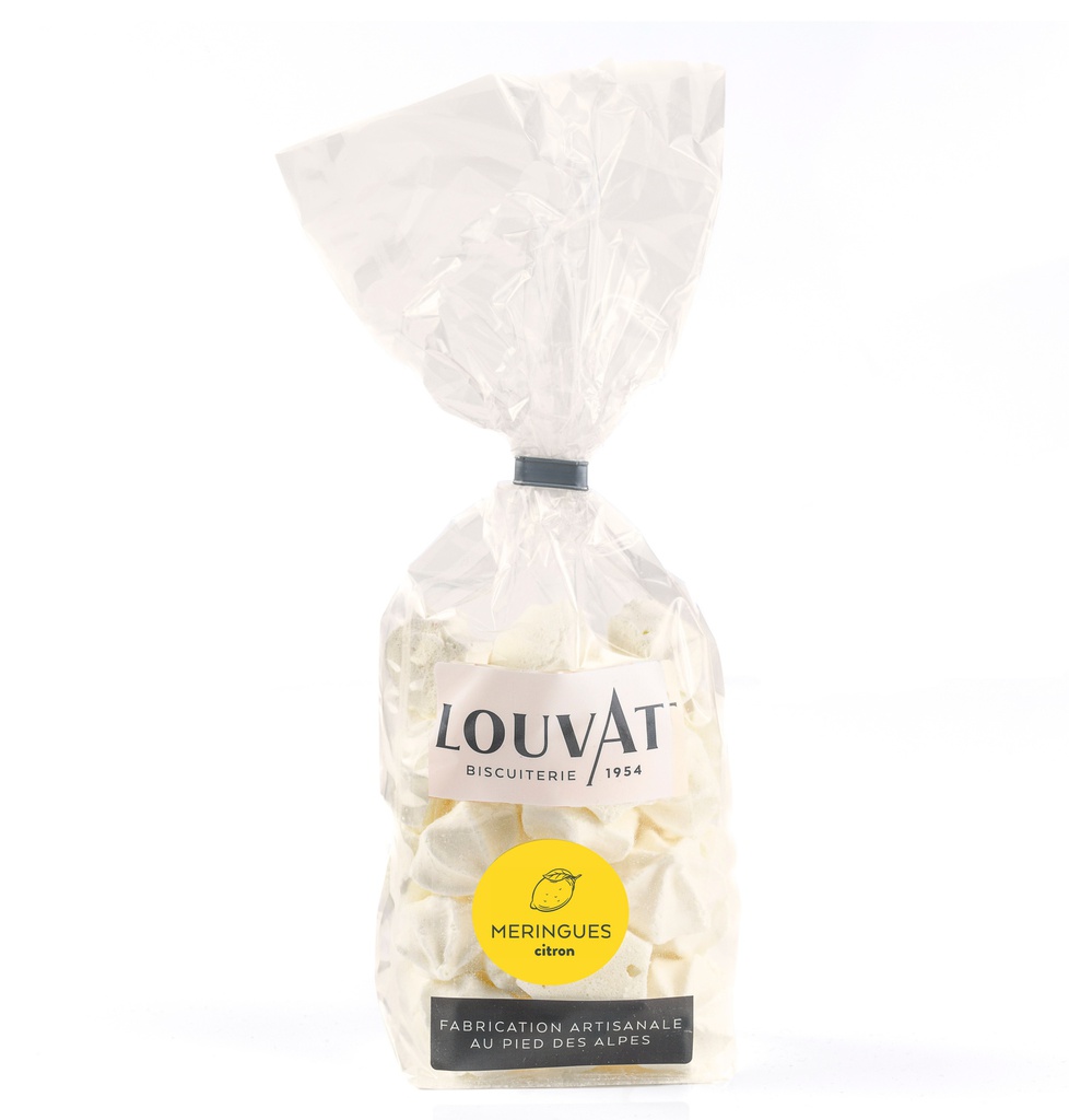 Sachet meringues striées citron 50g X20