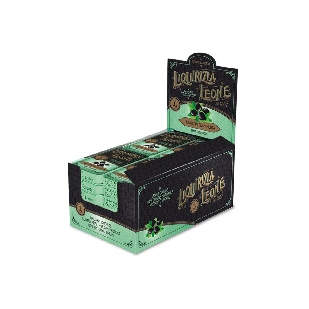 Prés. boites métal réglisse menthe s/sucre 10g x 24