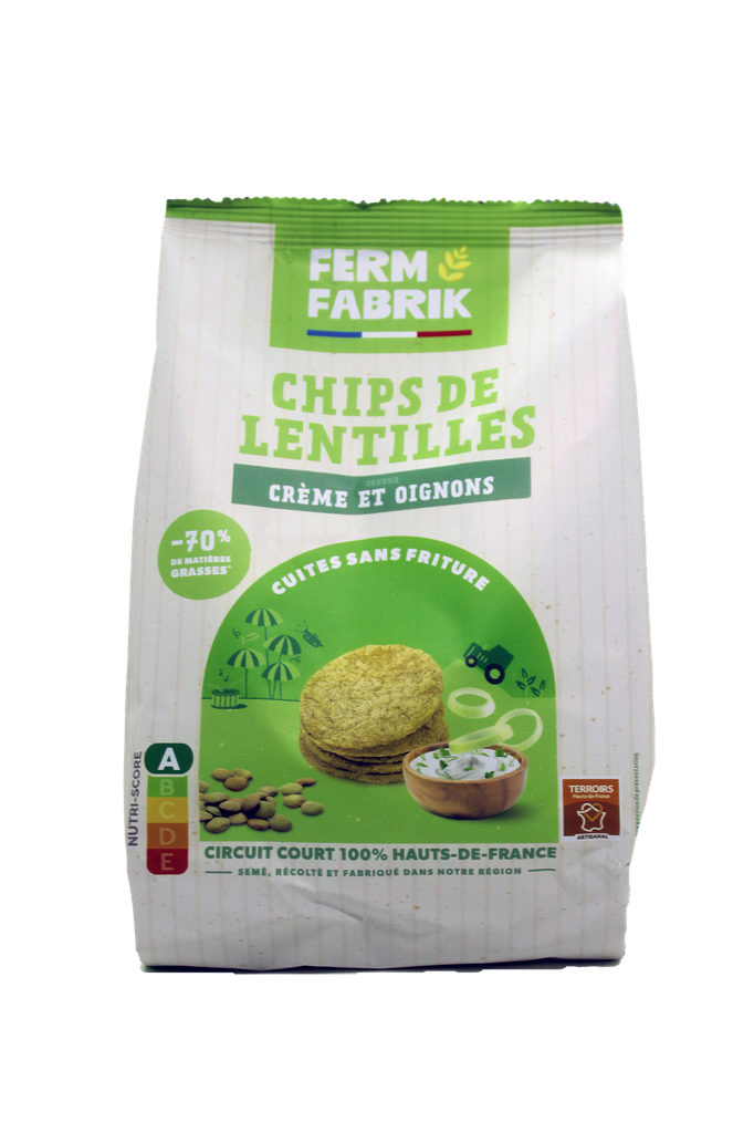 Chips de lentille crème oignon 75g X20