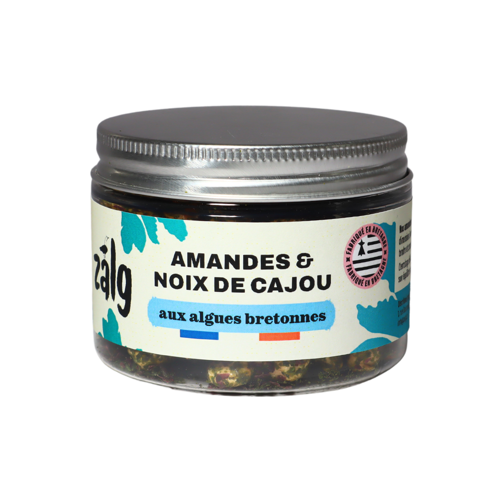 Bocal mix amandes et noix de cajou aux algues 70g X18